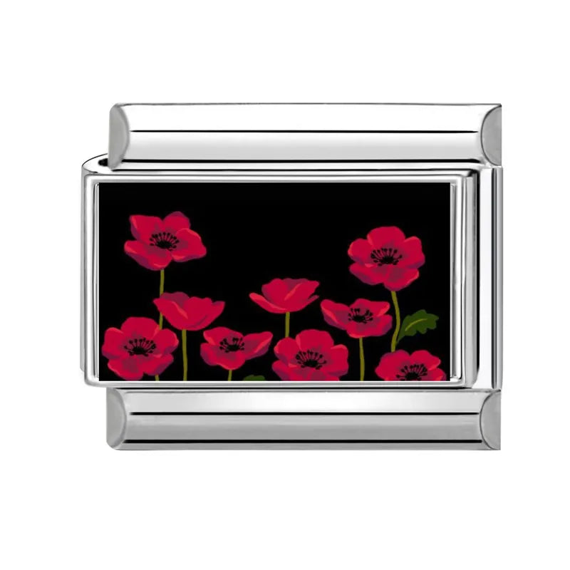 Fashion Dog Cats Star Black Red Charm Bracelet Fit 9mm Bracelet Stainless Steel Italian Links Making DIY Jewelrys Wholesale