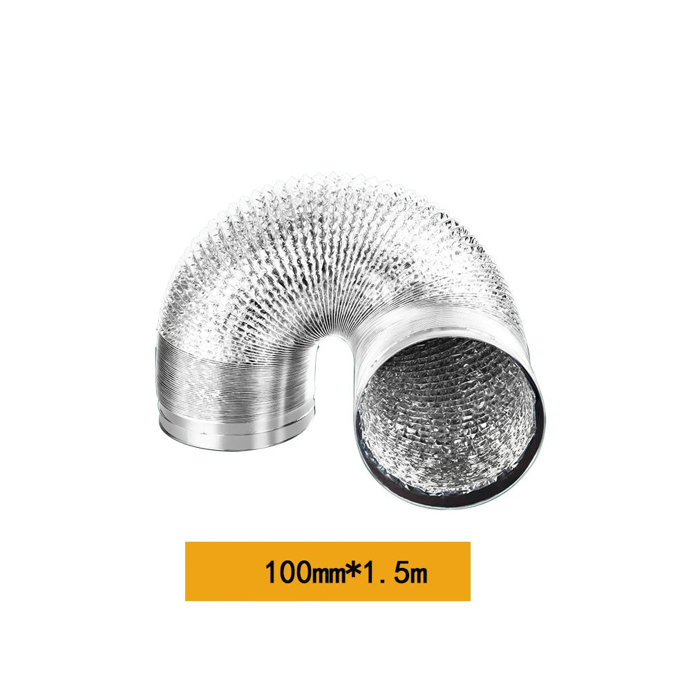 80-200mm Ventilator Pipe Aluminum Air Ventilation Hose Flexible Exhaust Duct for Bathroom Kitchen System Vent Tube Accessories