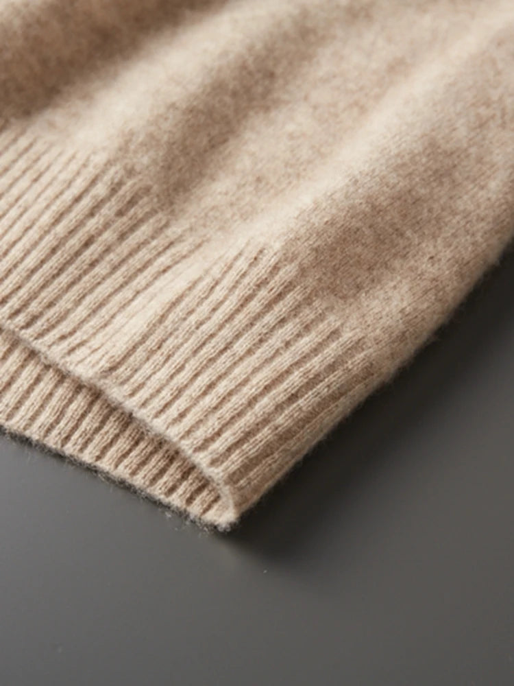 Men's Turtleneck 100% Cashmere Sweater Autumn Winter Basic Long Sleeve Pullover Cashmere Knitwear Soft Warm Comfy Clothing