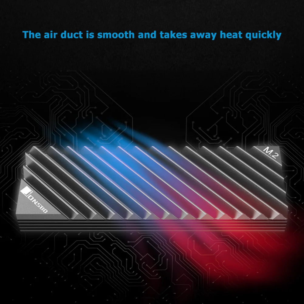 SSD M2 radiator NVMe heatsink 2280 SSD Hard Disk Aluminum Heat Sink Cooler Cooling Pads Thermal Cooling Pad for Desktop PC