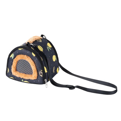 Hamster Warm Bed Portable Small Pet Cotton Nest for Hamster Sugar Glider Squirrel Guinea Pig Breathable Carry Bag