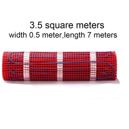 230V 150w/m2 Electric Underfloor Heating Mat Kit Pad System Parts For Bathroom Ceramic Stone Tile Wooden Floor Heated Warming