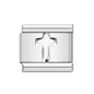 26 English A-Z Letter Name Custom 9mm Link Charms Silver Color Italian Stainless Steel Bracelet DIY Jewelry Making Hand Chain