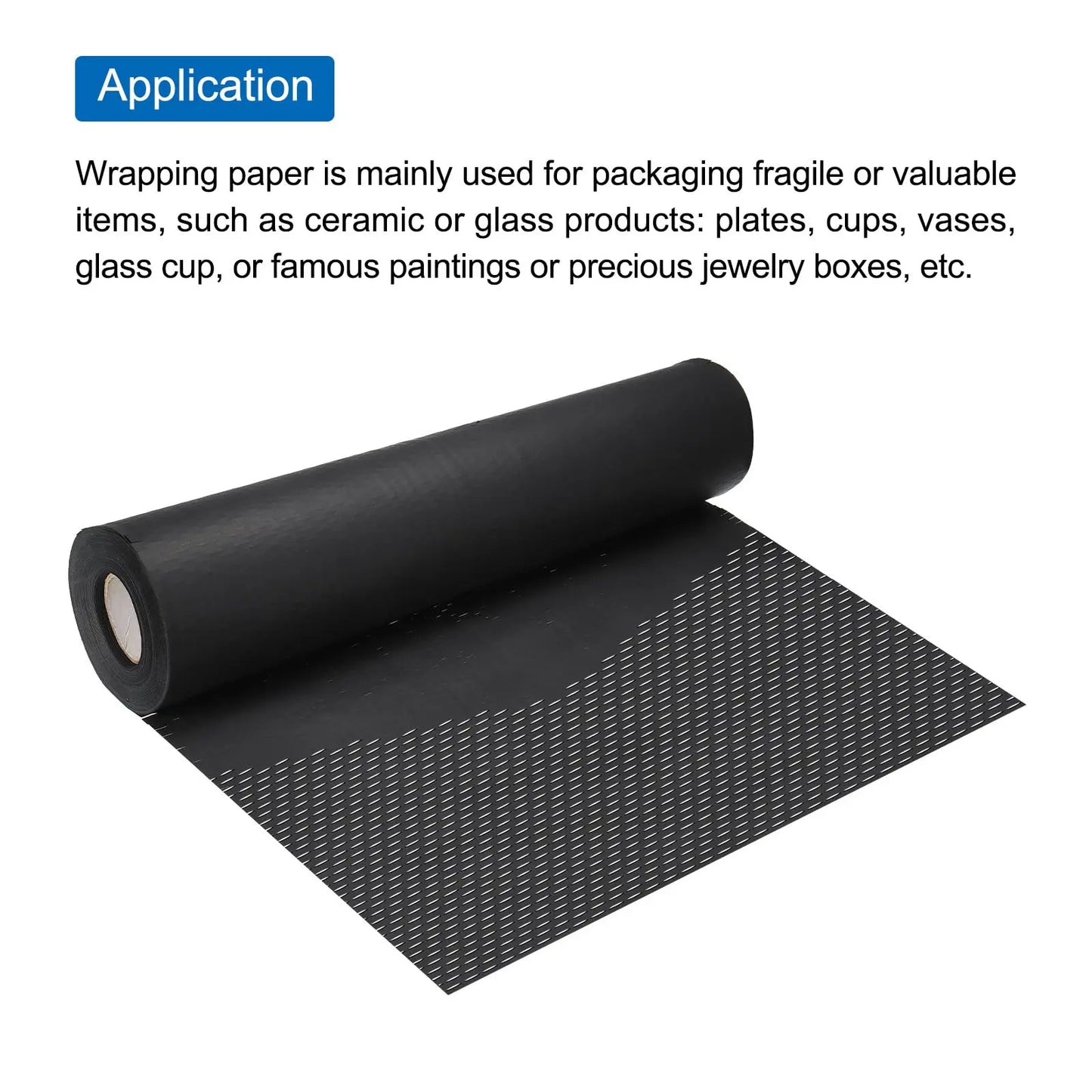30m Black Honeycomb Paper Roll Natural Kraft Paper Wrapping Paper for Art Crafts Gift Packaging Etc