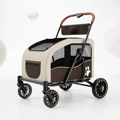 Medium Large Senior Dog Multifunction Pet Stroller Outdoor Travel Portable Foldable Stroller for Dog Pet Trolley Pet Stroller