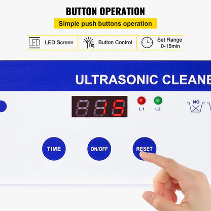 SucceBuy 800ml Ultrasonic Cleaner Portable Cleaning Washing Machine 35W Mini Lave-Dishes Ultrasound Bath Sonic Home Appliance