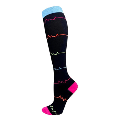 58 Style Compression Socks Medical Edema Diabetes Varicose Vein Stockings Graduated Pressure Legging Nursing Knee High Stockings