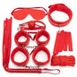 Erotic Bdsm Set Sexy Leather Plush Sex Toys Bondage Kit Handcuffs Feather Blindfold Flirt Exotic Accessories Couples Adult Games