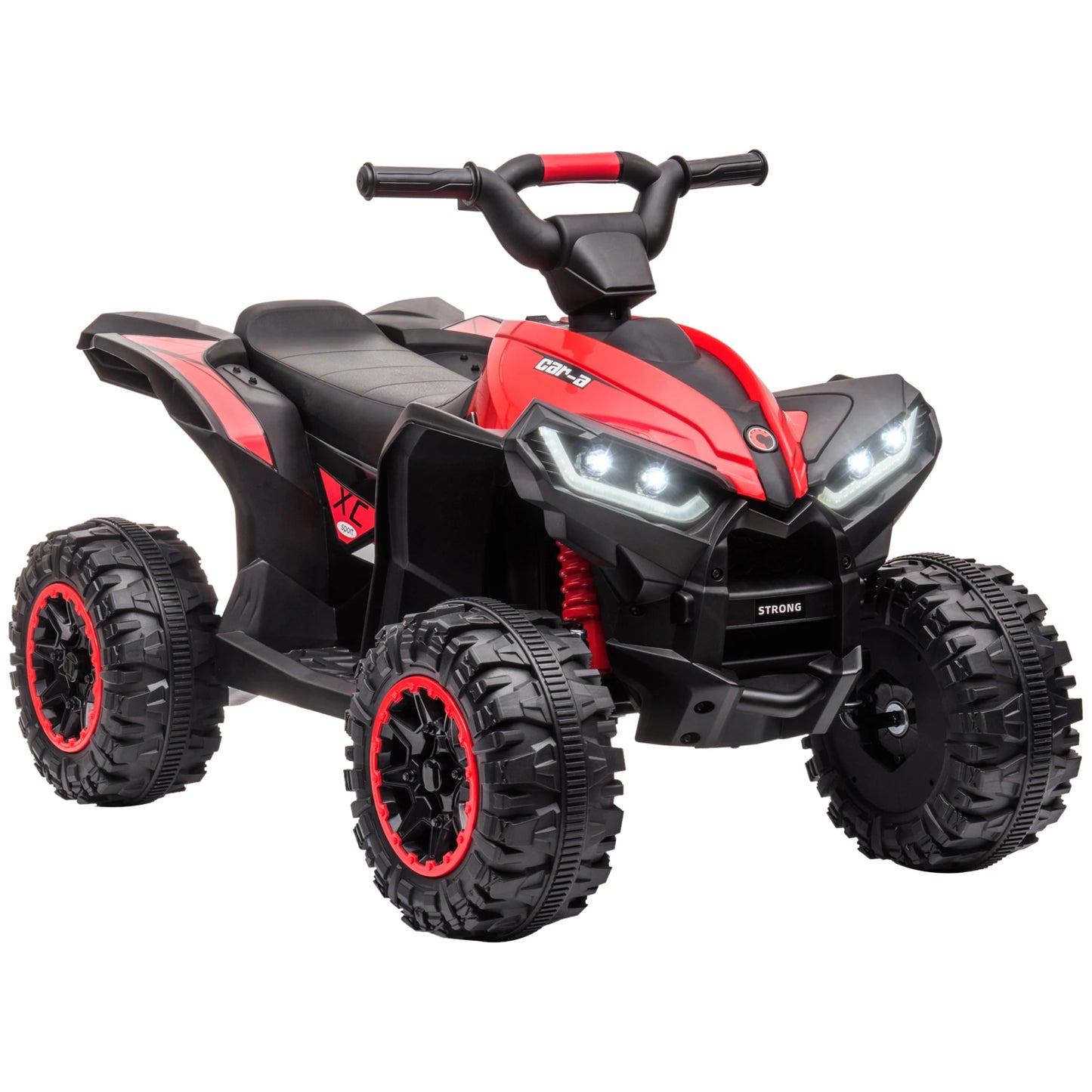 Electric Quad, suitable for children 3-5 years, engine 12 V 2 speeds, Lighthouse LED 3-6 km/h, Red Air