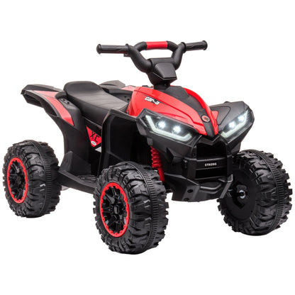 Electric Quad, suitable for children 3-5 years, engine 12 V 2 speeds, Lighthouse LED 3-6 km/h, Red Air