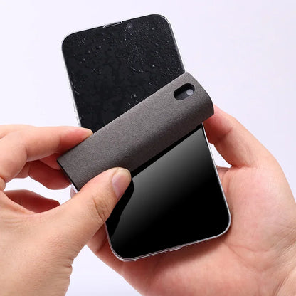 2-IN-1 Screen Dust Removal Microfiber Cloth Wipe Spray Bottle Set Laptop Tablet Mobile Phone Cleaning Tools Portable Cleaner