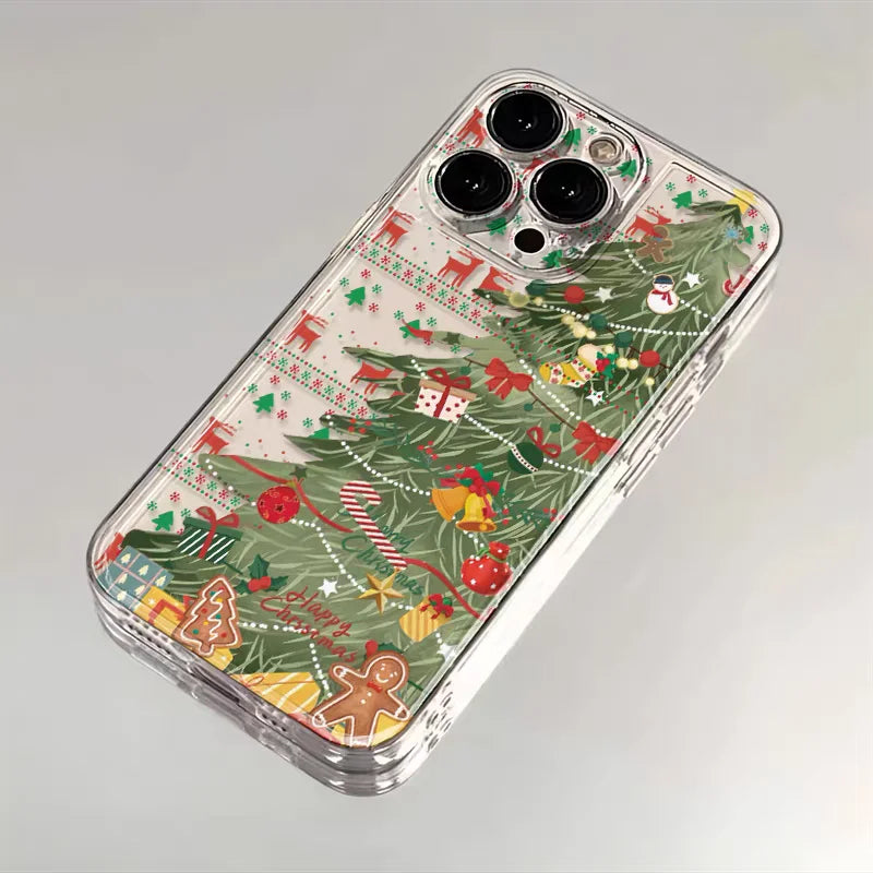 Winter Christmas Case For OPPO Reno 14 13 12 11 10 Pro Plus 14F 13F 11F 12F 7 A78 A79 A98 A38 A18 A58 A60 A57 A77 A3 Pro A2 A5X