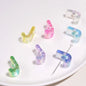 10pcs New Acrylic Iridescent Beads DIY Keychain Mixed Color Letter Beads Bag Charm Phone Chain Jewelry Making Beads Gifts Giving
