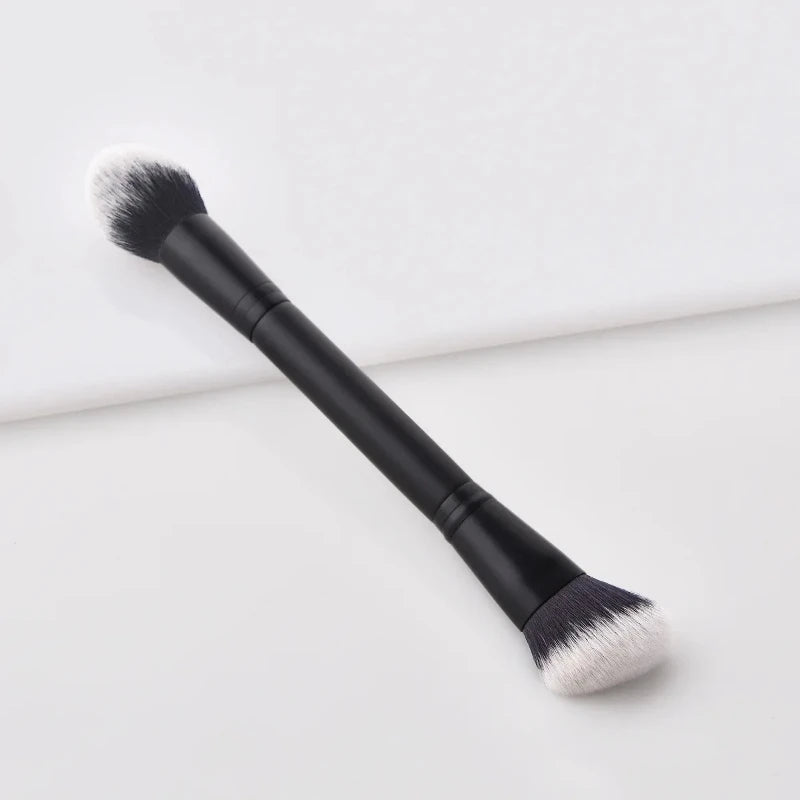 Double Ended Makeup Brushes Face Brush Repair Brush Contour Brush for Liquid Cream Powder Face Beauty Cosmetic Tools