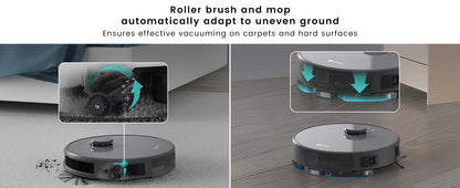 Lefant M1 LDS Robot Vacuum Cleaner with Multi Plane Mapping, 4000Pa Suction,Schedule, App/Alexa Control, for Pet Hair