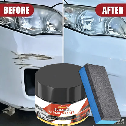 Car Wheel Hub Scratch Refurbishment Paste, Tire Rim Scratch Paint Repair Paste - Aluminum and Steel Rings Dent Restore Care
