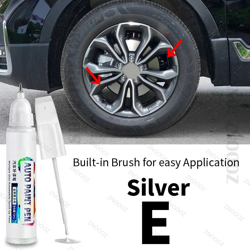 For HONDA CR-V Touch Up Paint Wheel Repair Kit Quick And Easy Wheel Scratch Repair Rim Paint For Car Wheel Repair Silver Black