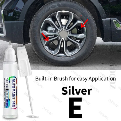 For HONDA CR-V Touch Up Paint Wheel Repair Kit Quick And Easy Wheel Scratch Repair Rim Paint For Car Wheel Repair Silver Black