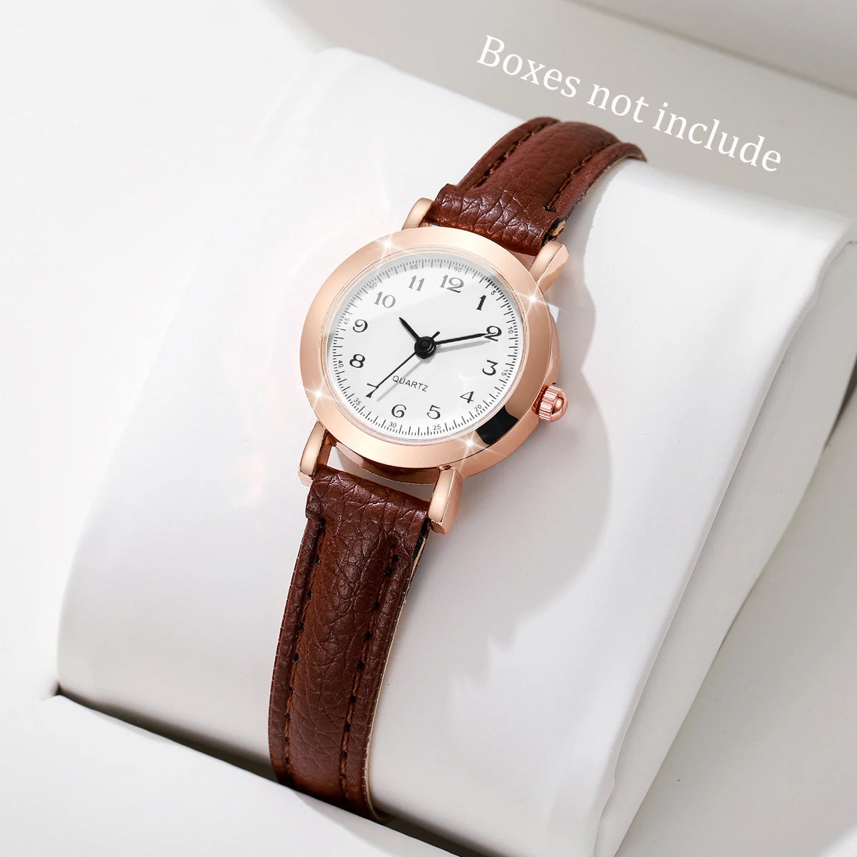 Fashion Small Dial Women Watches Ladies Leather Band Analog Quartz Wristwatch Girls Clock（Without Box）