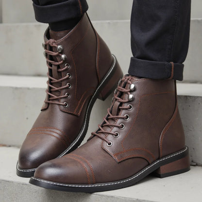 Men's Classical Leather Ankle Boots Comfortable Spring Fashion Men boots
