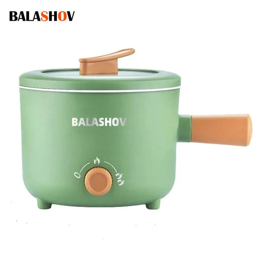 1.8L Mini Portable Electric Rice Cooker Non-Stick Inner Pot Multifunctional Rice Cooker Auto Keep Warm, Compact Space Saving Multi Cooking Pot for Rice Porridge Soup Noodles, Household Dorm Office Travel Kitchen Appliance for