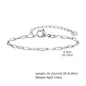 Women Chain Bracelet Silver Color, Stainless Steel Link Stackable Bracelets, Layered Waterproof Gifts