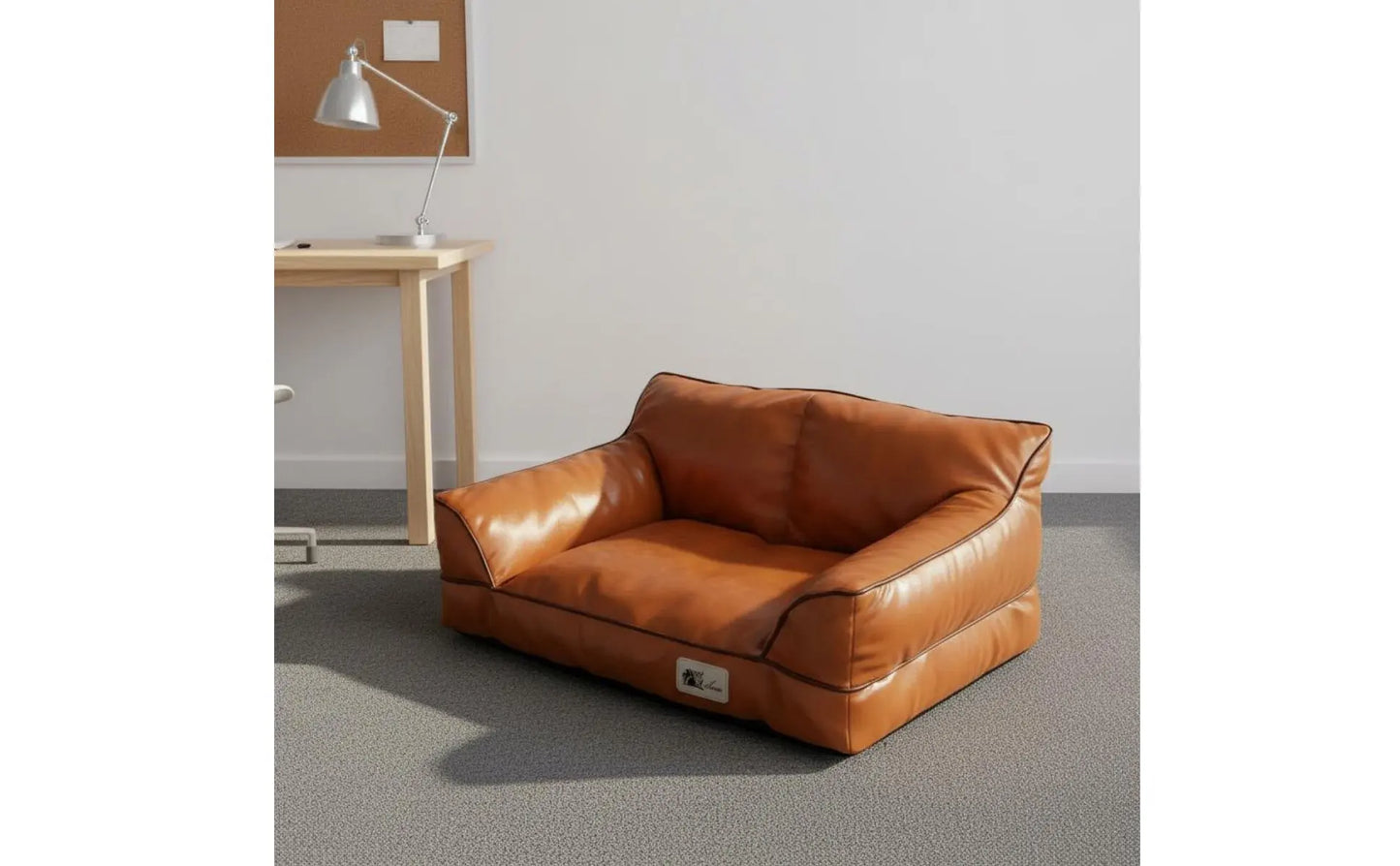 Leather Pet Sofa Bed Non-Stick Hair Cat Sofa for Felines