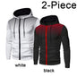 2023 Autumn and Winter New European and American Solid Color Fleece Sweater Pants Men's Casual Zipper Sports Hat Set