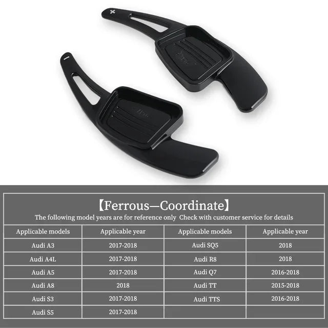 For Audi A3 A4L A5 A8 S3 S5 SQ5 Q7 R8 TT TTS Auto Steering Wheel Rear Shift Paddle Car Shift Equipment Semi Automatic Clutch Red