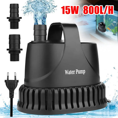 Submersible Water Pump, Ultra-Quiet Aquarium Pump for Pond, Garden Fountain, Underwater Use