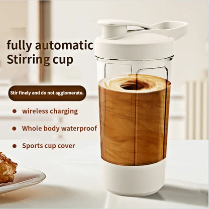 New Detachable Electric Mixing Cup Electric Protein Powder Shaker Cup USB Rechargeable Reusable Suitable For Lndoor/Outdoor Use