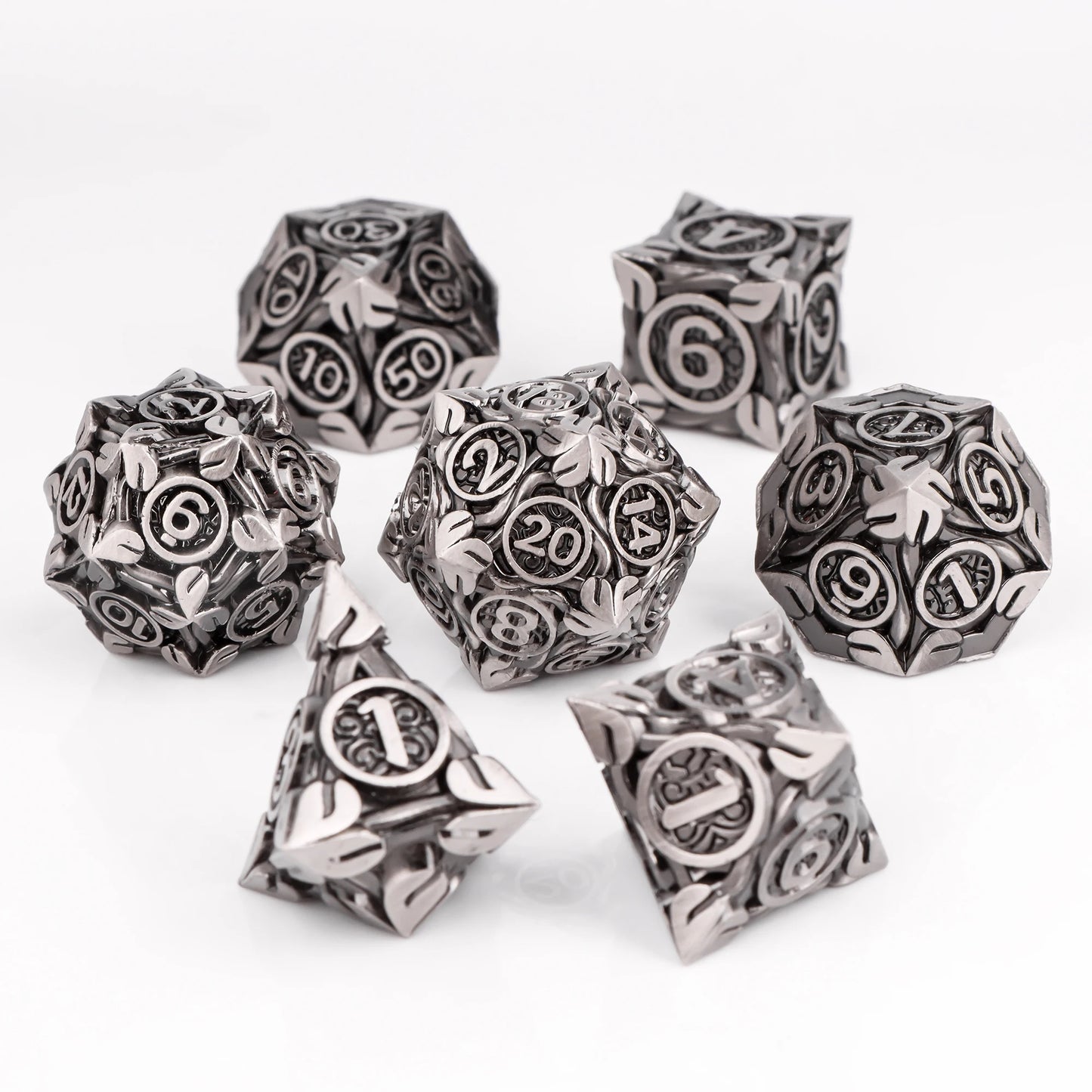 7pcs DND Metal Dice Set MTR Polyhedral Dice for Dungeons And Dragons Role Playing Games D&D Dice Set Dnd Gifts