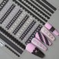 Sweet Bowknot Black Lace Heart Nail Stickers 3D Self Adhesive Nail Art Stickers Japanese Cool Girls Manicure Decorations Decals