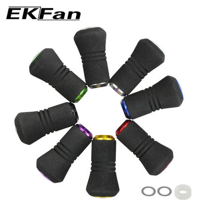 EKFan 1PC with 7*4*2.5mm Bearing EVA Ultralight Spinning Baitcasting Fishing Reel Knob for A/S/D Lure Reel Handle DIY Parts