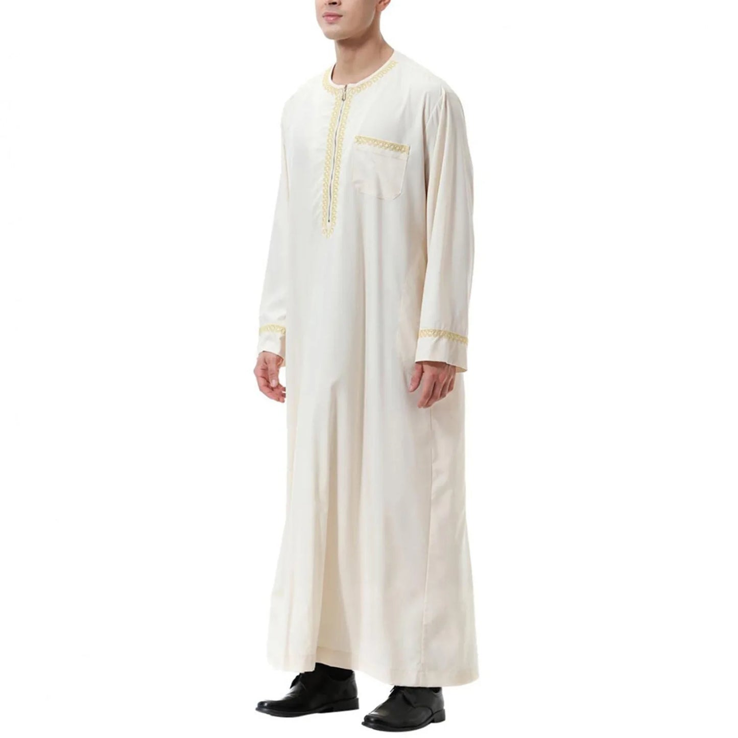 Middle East Ethnic Muslim Islamic Clothing Men Jubba Thobe African Dashik Ramadan Eid Abaya Arabic Kaftan Saudi Kimono Robe Gown