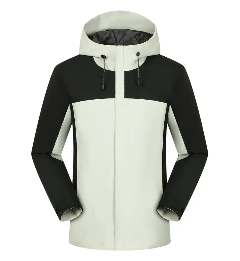 Winter Casual Windproof Hooded Down Jacket Custom Printed Embroidery Company Logo High Quality Men's Hiking Outdoor Jacket 4xl