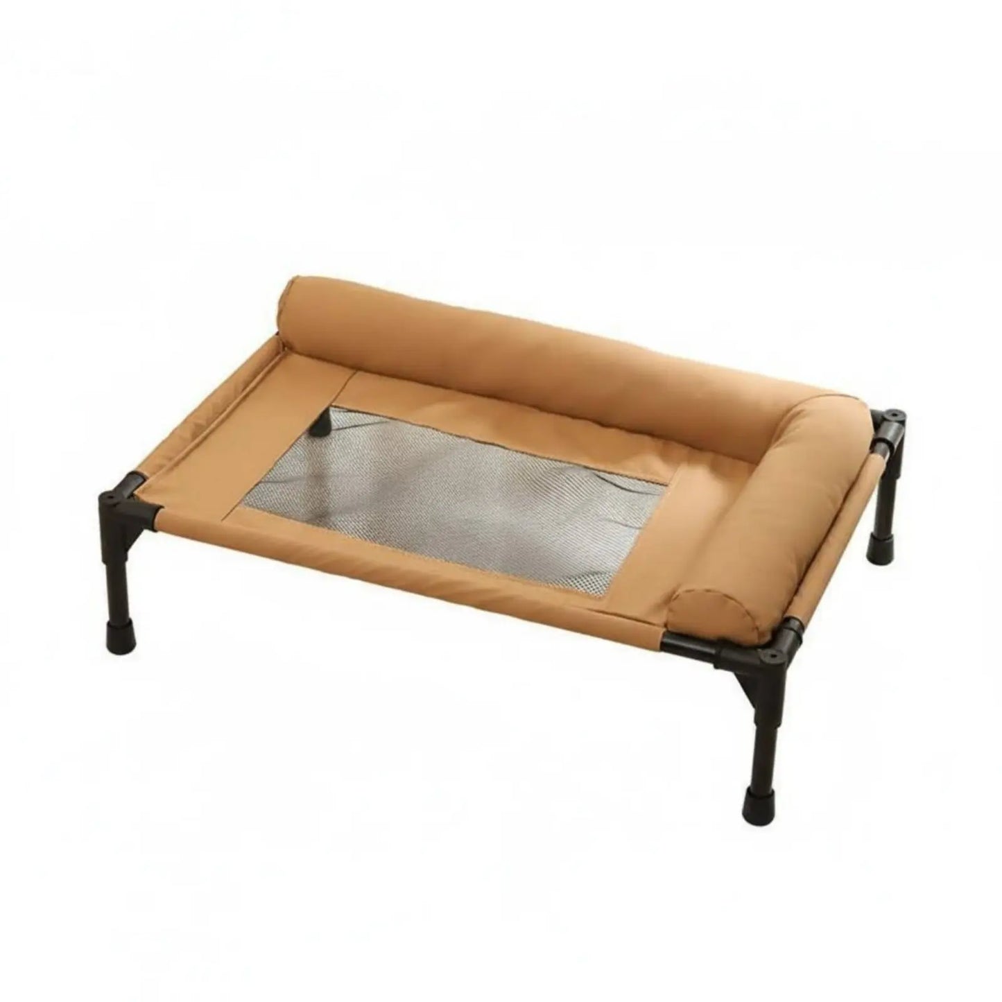 Elevated Pet Bed All-Season Use Raised Dog and Cat Bed Pet Cot Sturdy Frame With Pillow Support for Felines, Travel