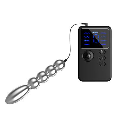 Electric Shocker Anal Butt Plug,E stim Electrosex Penis Ring ,Nipple Electrostimulation Cockring Chastity Cage E-stim Bdsm Toys