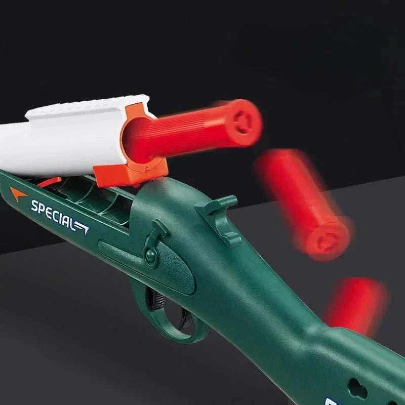 S686 Throwing Shell Toy Gun Soft Bullet Airsoft Launcher Outdoor Sports CS Game Fun Pistol Toy Gift for Boys
