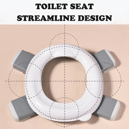 New 3-in-1 Travel Potty Portable Kids Potty Folding Safe Silicone Baby Potty Training Seat  Family Outdoor Kids Toilet Seat