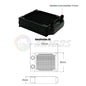 PC Water Cooling Radiator Aluminum For CPU GPU RAM Heatsink Exchanger Fan Cooler 60/80/90/120/240/360mm Black/White