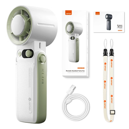 Portable Handheld Fan Strong Wind 199 Gear Wind Speed LED Digital Display Adjustable Outdoor 3-in-1 Handheld Fan 8000mAh F5PRO