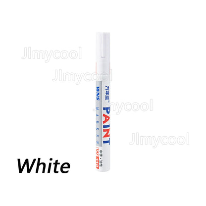 Car Paint Scratches Repair Brush Pen Black White Red Silver Waterproof Water Paint Marker Pen Car Tire Tread Care Automotive