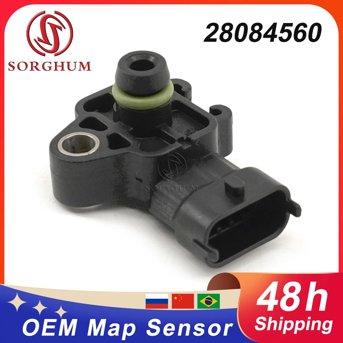 OEM 28084560 12644228 MAP Sensor Intake Manifold Absolute Pressure For Chevrolet 2009-2019 Sierra Silverado 1500 2500 3500 Yukon