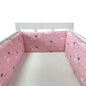 Nordic Stars Baby Bed Thicken Bumpers Zipper Design One-piece Crib Around Cushion Cot Protector Pillows 200*30 CM