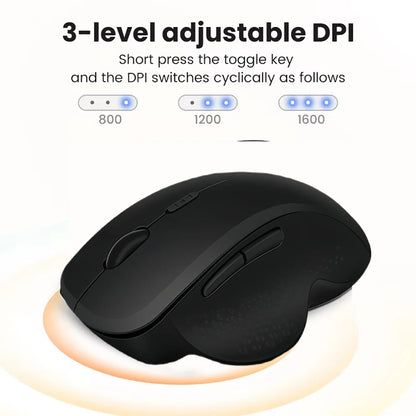 Dual-Mode Bluetooth 5.2 Mouse 2.4G Wireless Mouse  6 Keys Rechargeable Gaming Mouse 1600DPI Optical Mouse For PC Laptop Tablet