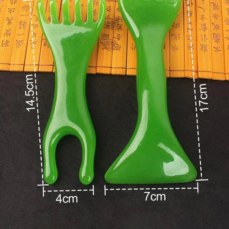 Resin Massage Comb, Manual Head & Face Massager For Scalp Nose Ears Eyes, Lightweight Portable For Home Office Travel