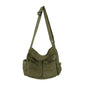 Classic Vintage Canvas Shoulder Bag Women Solid Soft Travel Women Crossbody Bag Large Capacity Fashion Handbag Tote Bag Women