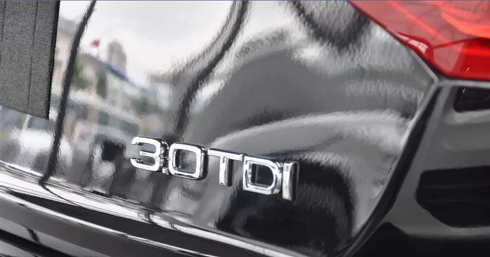 Car Letter Logo Sticker for A5 suitable for tail bumper and trunk emblem applicable to 2.0 3.0 40TDI 35 40 45TFSI models