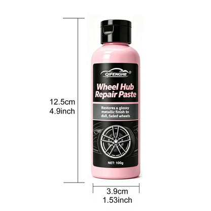 Wheel Hub Repair Paste, Professional Car Alloy Wheel Scratch Remover, Rust & Oxidation Cleaner, Auto Rim Refurbish Shine Restore